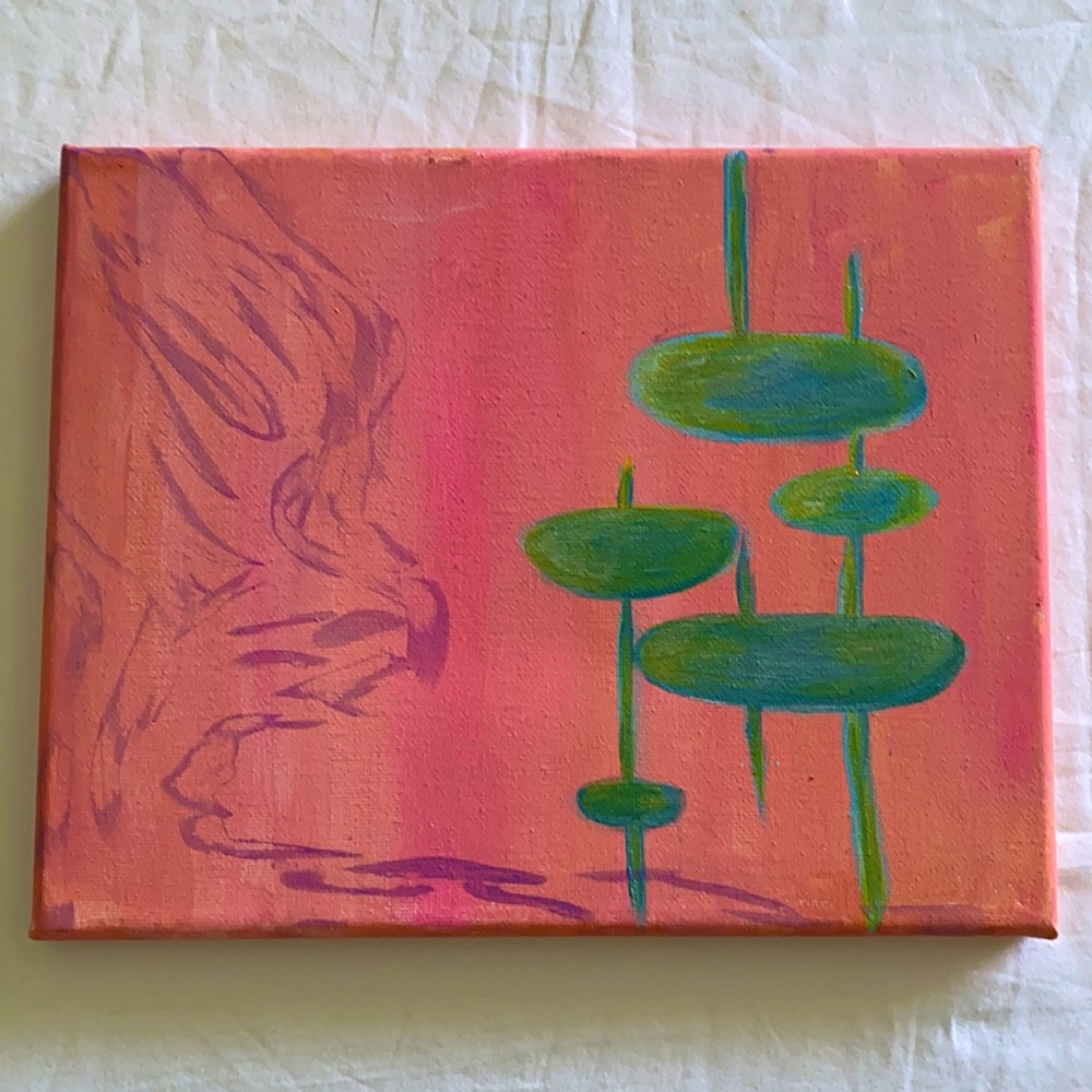 Original artwork “Silhouette of a Purple Fox”